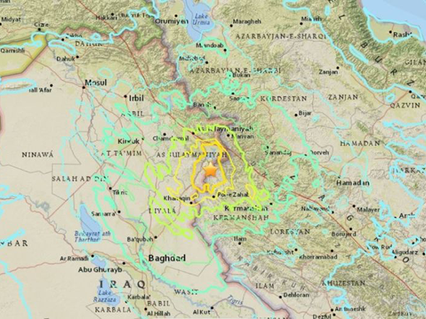 Earth quake hits Iraq and Iran, above 200 killed